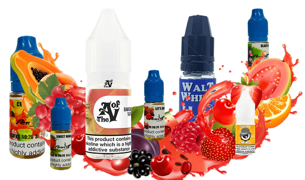 10ml vape liquids mixed with fruits and splash of juice.