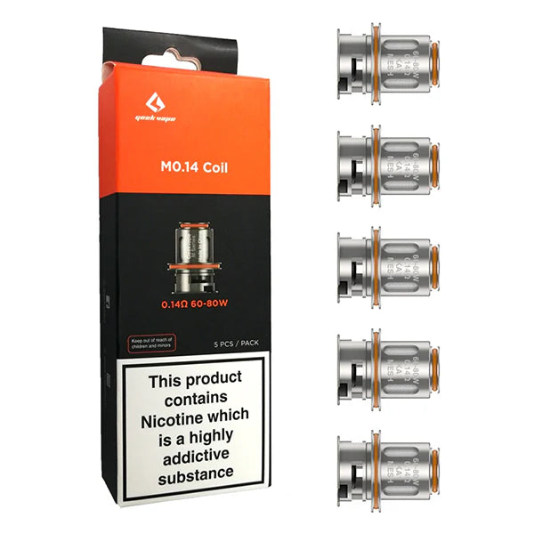 Pack of five, GeekVape M-Series vape coils.