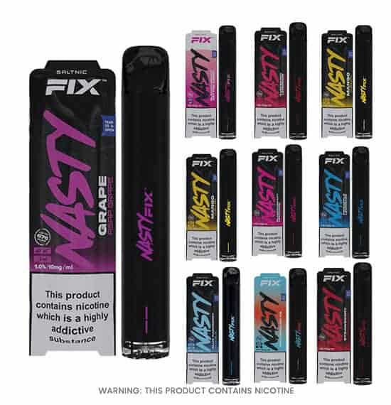 NASTY FIX Vape Bars | 675 Puffs | 10mg
