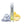 Load image into Gallery viewer, Crystal disposable ecigarette on the banana and ice. Everything on a white background.
