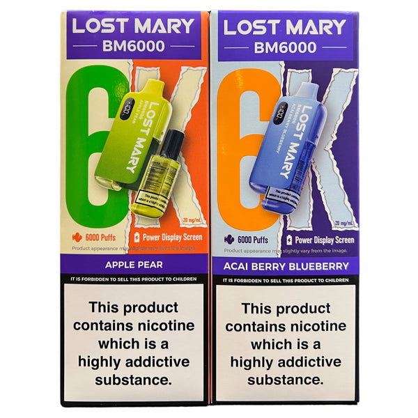 LOST MARY Vape Bars | 6000 Puffs | 20mg Nicotine