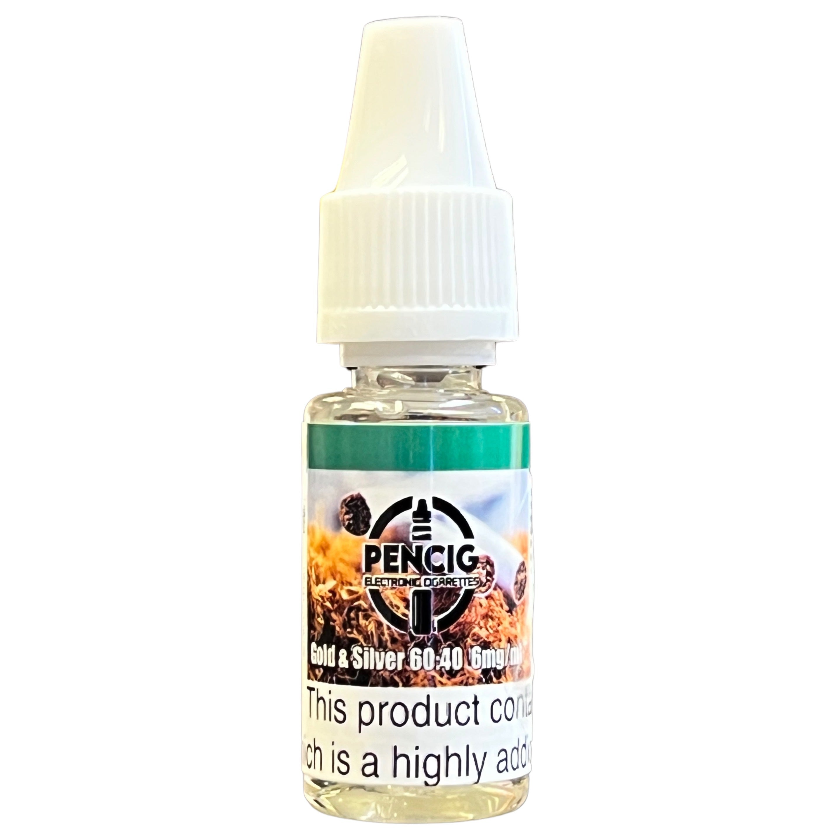 Pencig Gold & Silver Vape Liquid 10ml Pencig Gold & Silver Vape Liquid 10ml