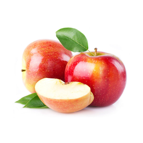 Tasty apples in the white background.