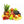 Load image into Gallery viewer, Mix of tropical fruits in the white background.
